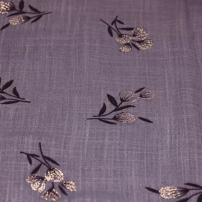 Shimmer Printed Cotton Lilac Hijab