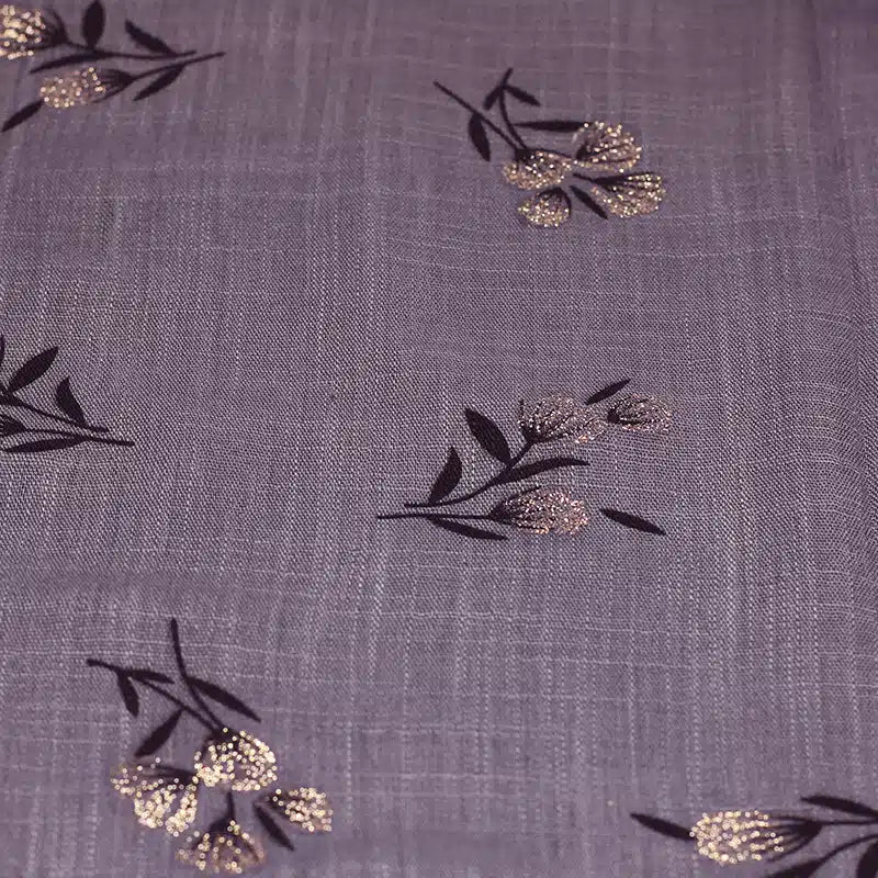 Shimmer Printed Cotton Lilac Hijab