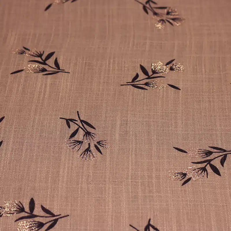 Shimmer Printed Cotton Hazelnut Hijab