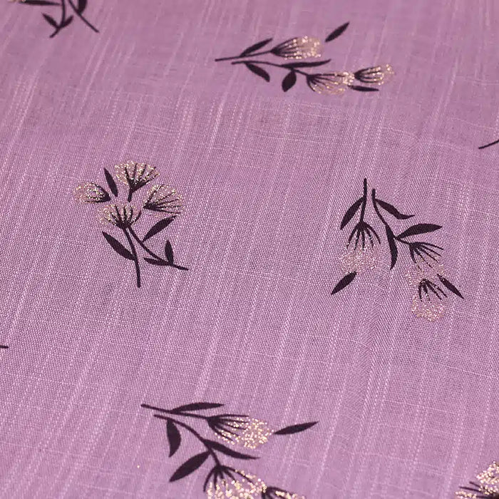 Shimmer Printed Cotton Lavender Hijab