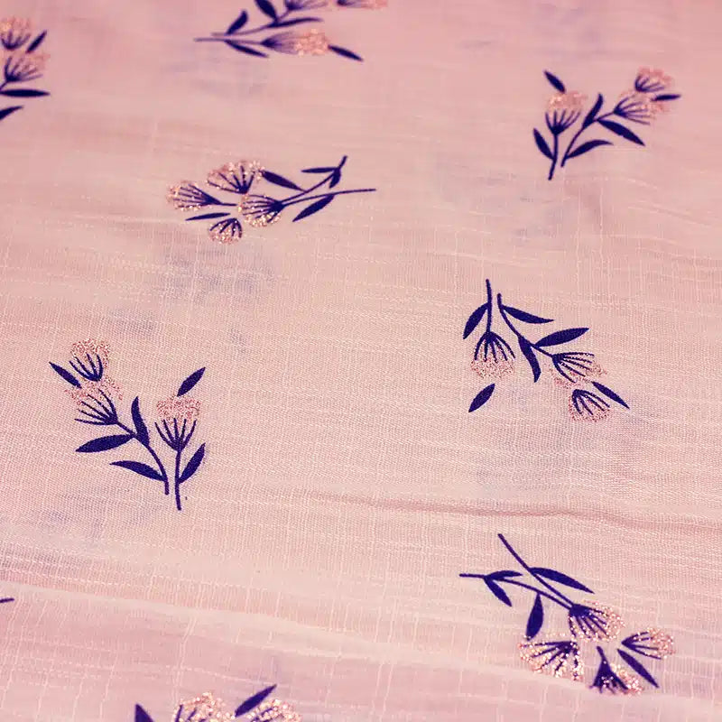 Shimmer Printed Cotton Cream Hijab