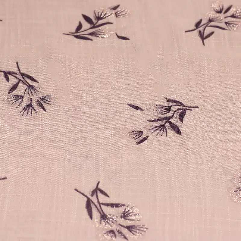 Shimmer Printed Cotton Light Beige Hijab