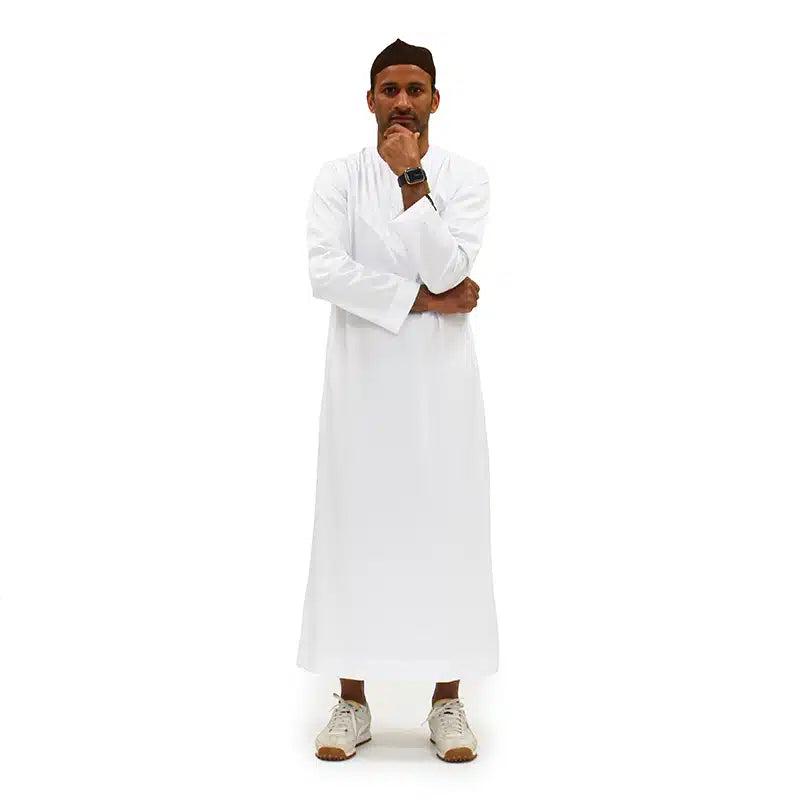 Omani Satin White Thobe ASM-K9 22