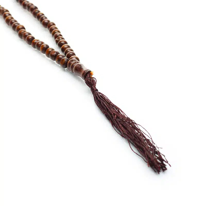 100 Bead Dark Brown Wood Tasbih