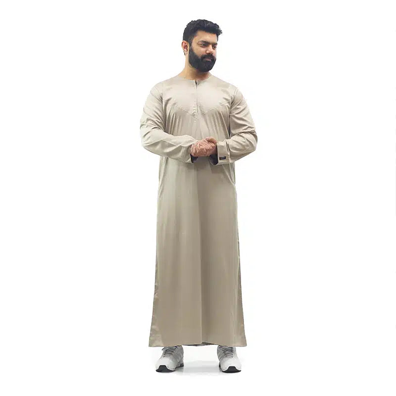Omani Oat Satin Thobe ASM-K18 15