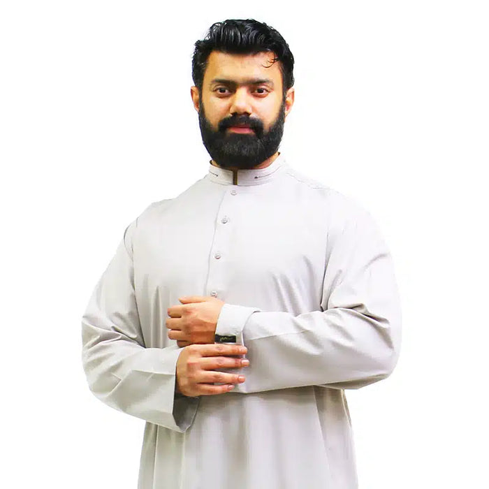 Detail Collar Grey Thobe 962-3