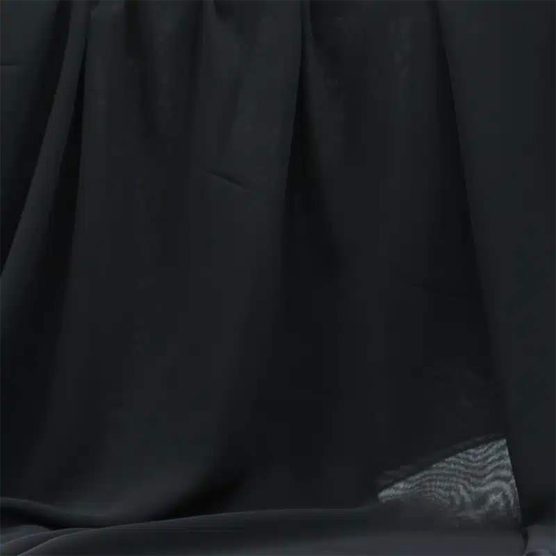 Crepe Black Hijab