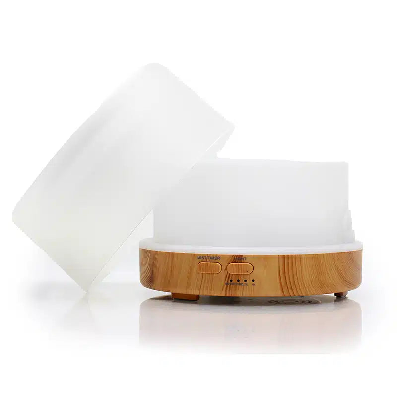 Cubed White & Light Brown Humidifier AM0962