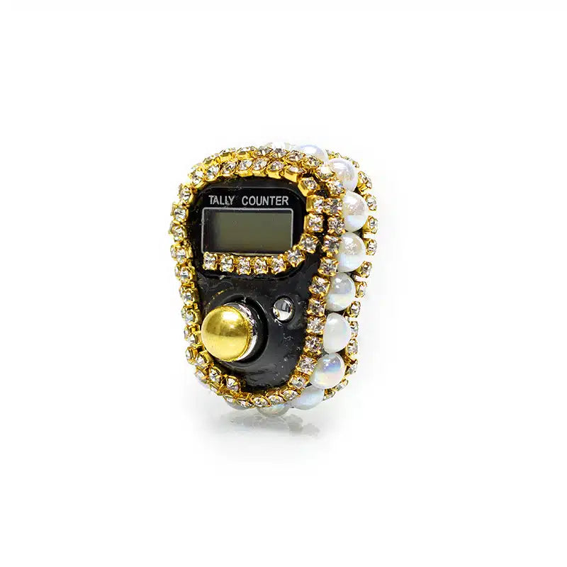 Crusted Finger Tasbih Black