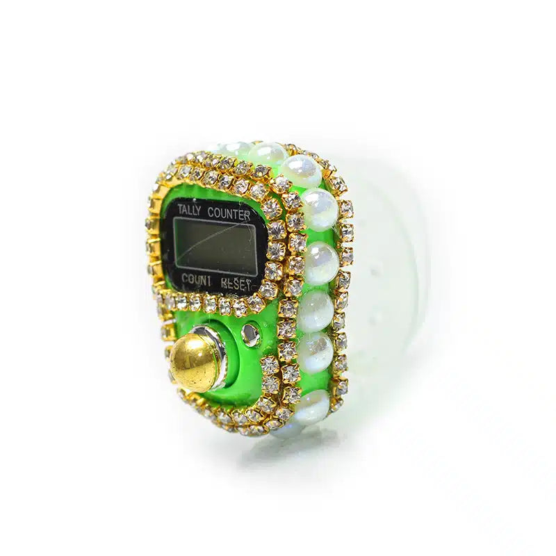 Crusted Finger Tasbih Green