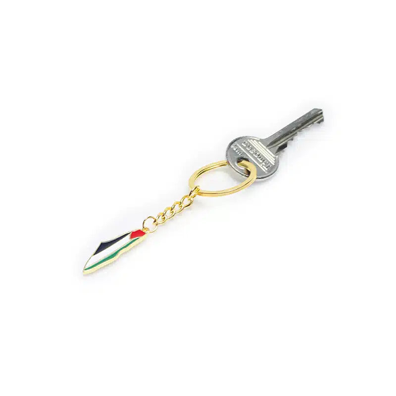 Gold Palestine Keyring