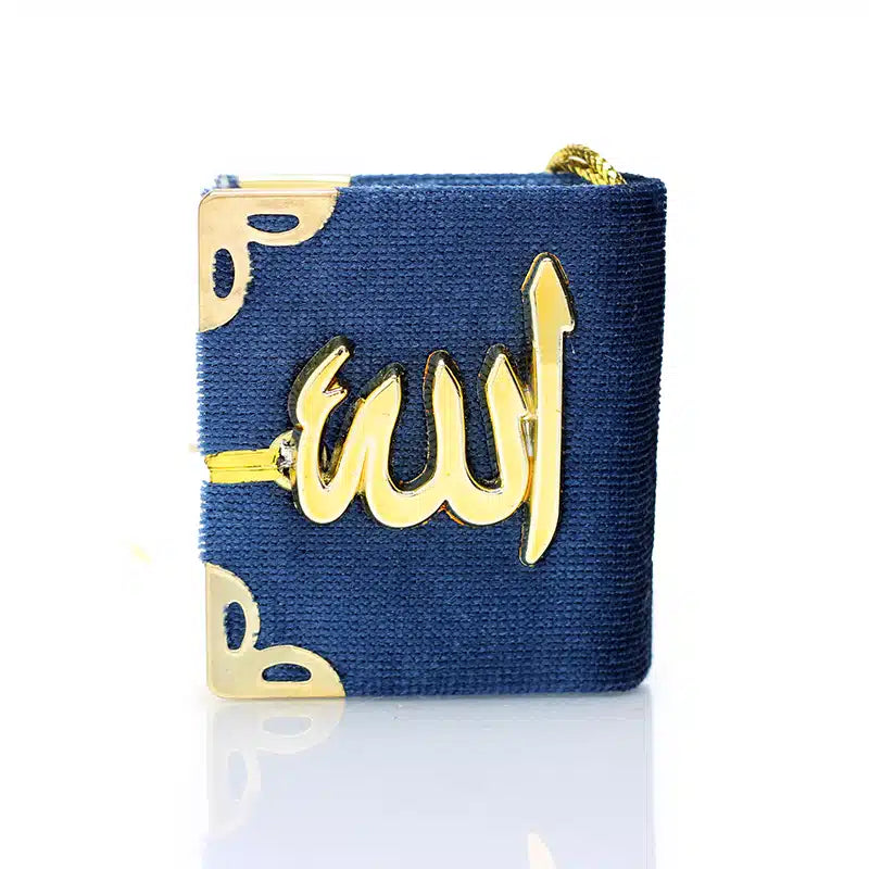 Quran Hanger Blue With Gold Accent