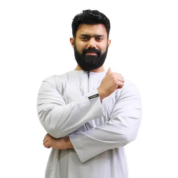 Omani Padded Grey Thobe 1511-17