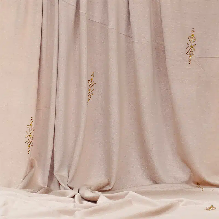 Elegant Jersey Embellishment Beige Hijab