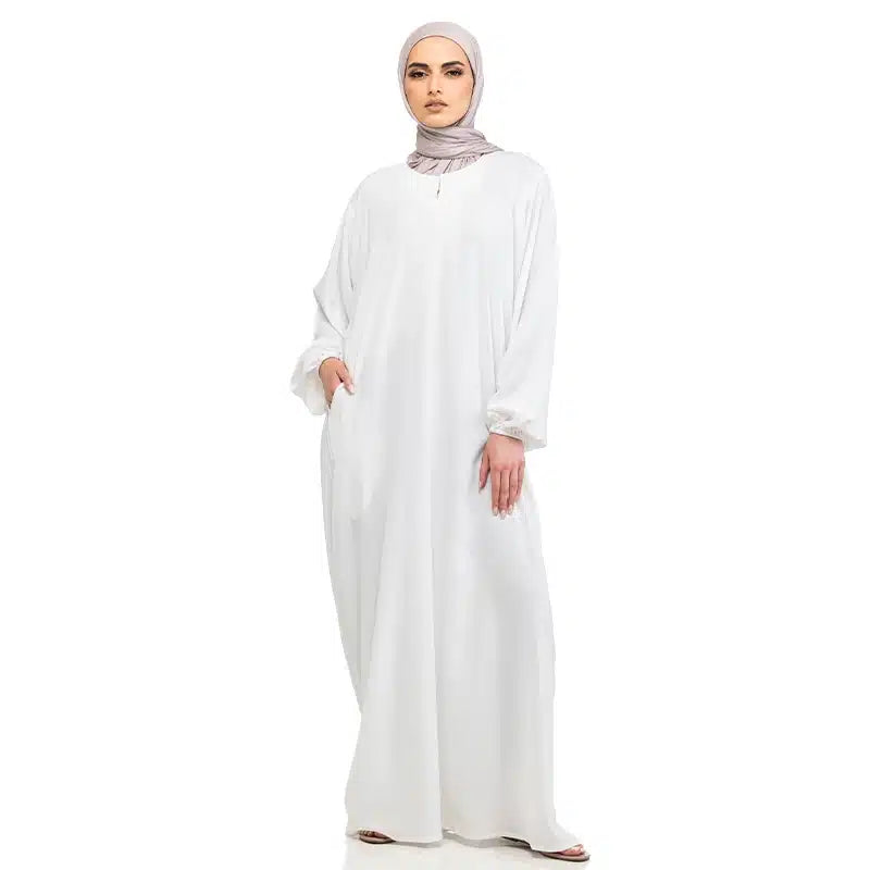 Hajj And Umrah White Abaya