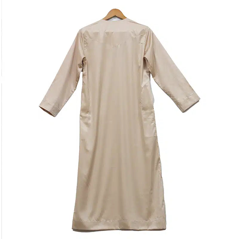 Omani Boys Biege Satin Thobe ASB- K31 COL 9