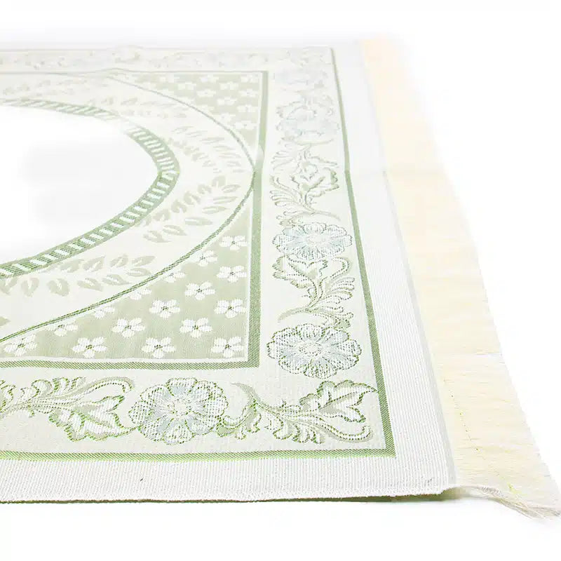 Light Weight Beige And Green Prayer Mat