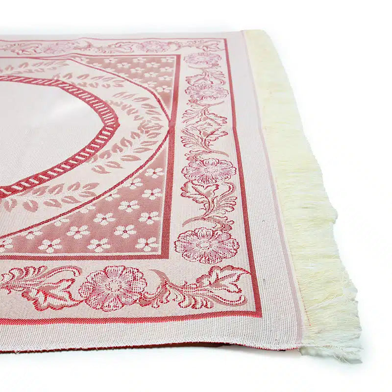 Lightweight Beige And Pink Prayer Mat
