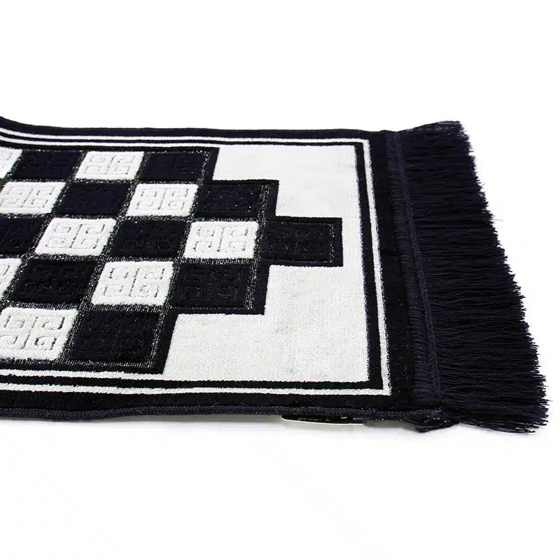 Kids Black And White Seccade Prayer Mat
