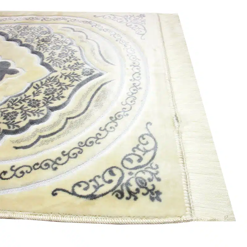 Didem Secc White And Grey Pattern Prayer Mat