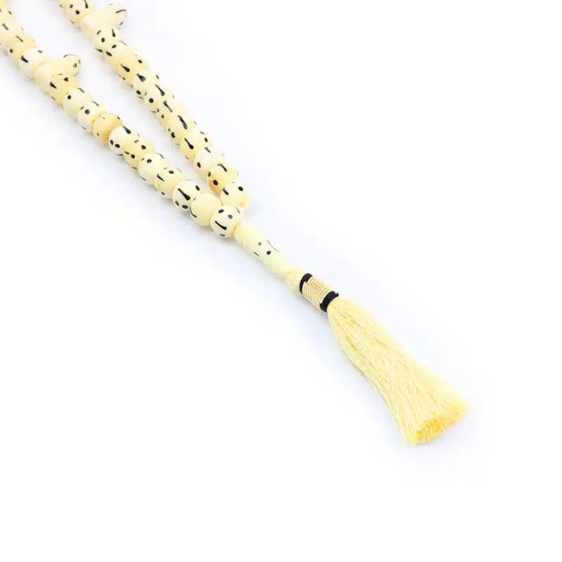 Dotted Cream Camel Bone Tasbih (132)