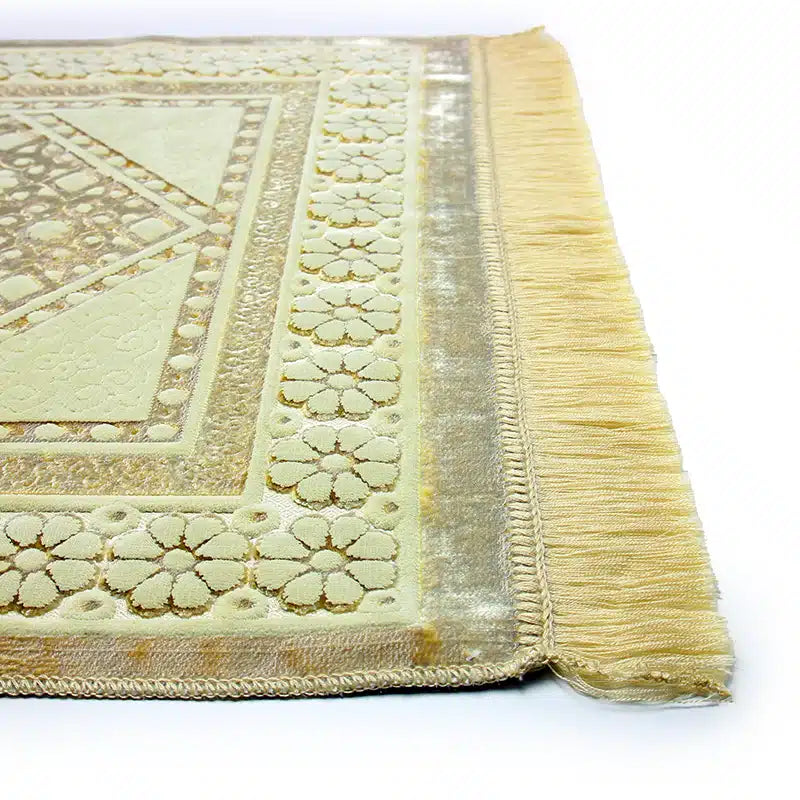 Gold Begum Design Prayer Mat