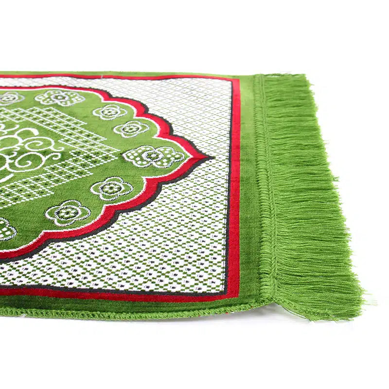 Green And White Design Prayer Mat