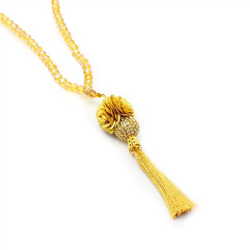 Light Brown Crystal Tasbih (134)