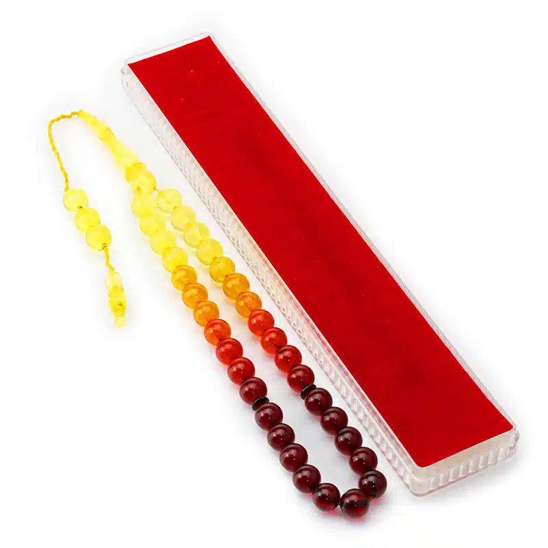 Two Tone Orange & Red Tasbih (702)