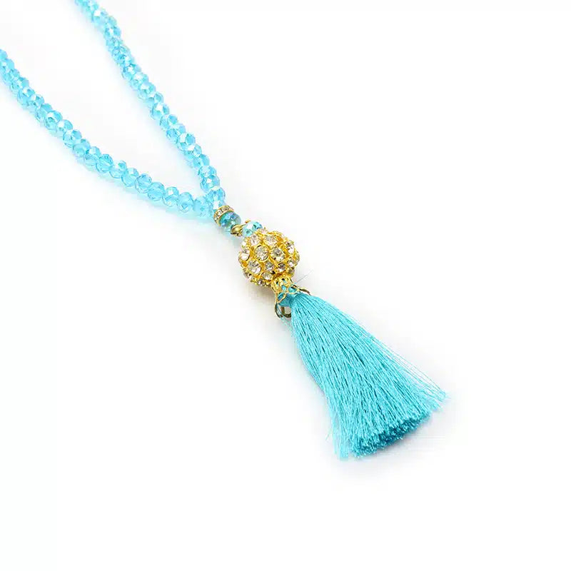 Turquoise Crystal Tasbih (125)