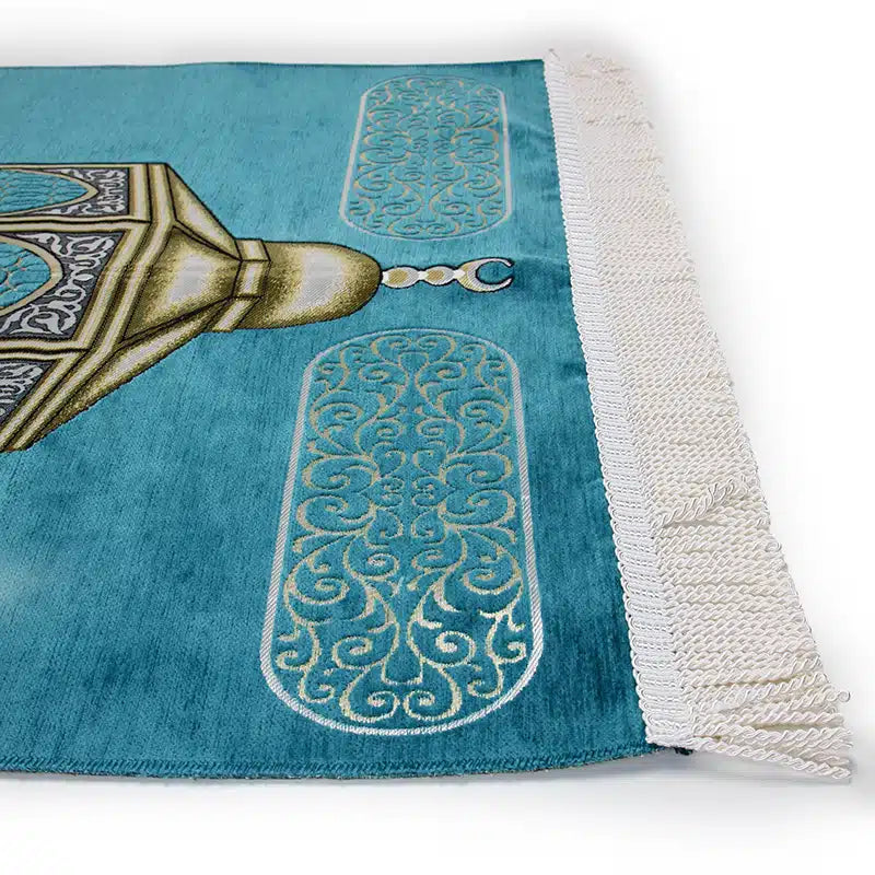 Turquoise Maqam-e-Ibrahim Print Prayer Mat