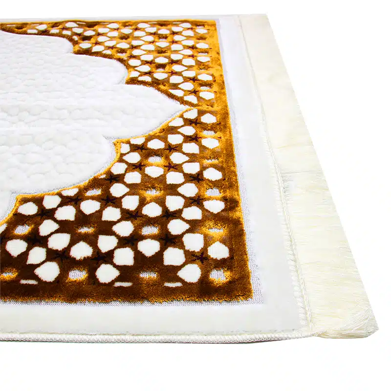 Megane Seccade Bronze And White Pattern Prayer Mat