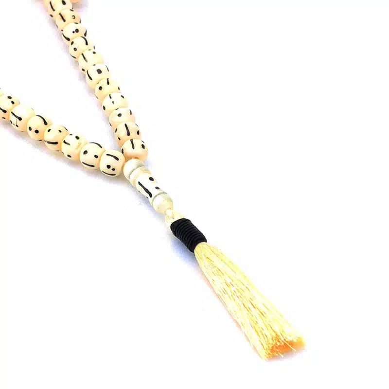 Dotted Cream Camel Bone Tasbih (139)