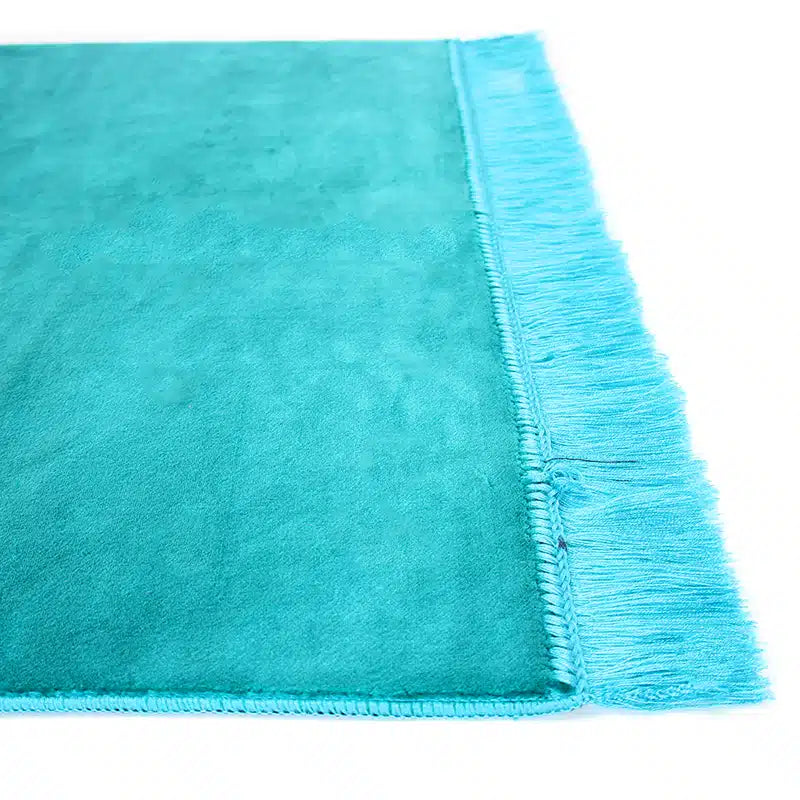 Plain Turquoise Blue Plus Prayer Mat