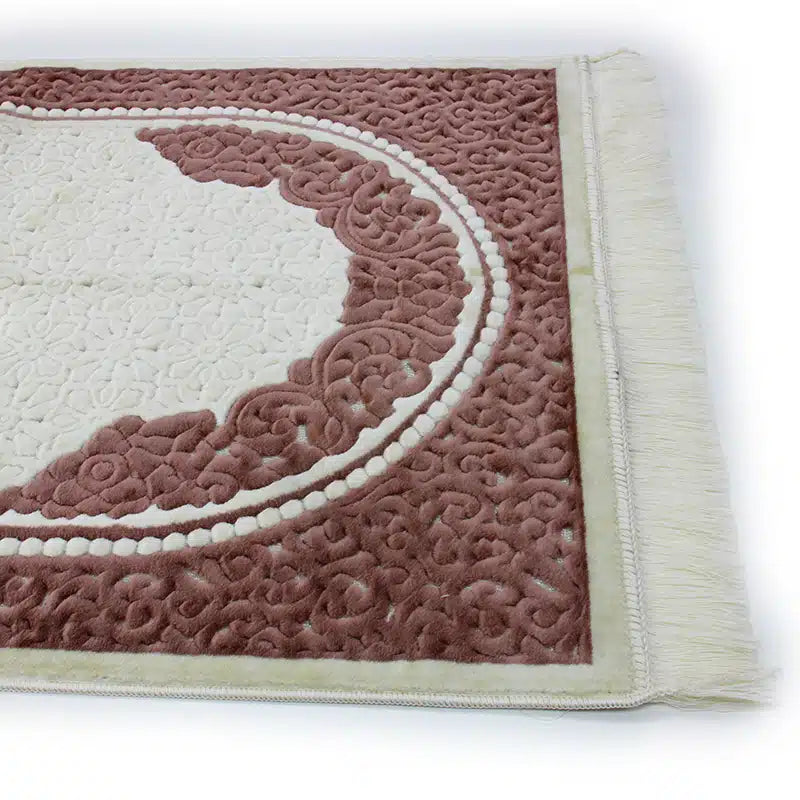 Sina Secc White And Pink Prayer Mat