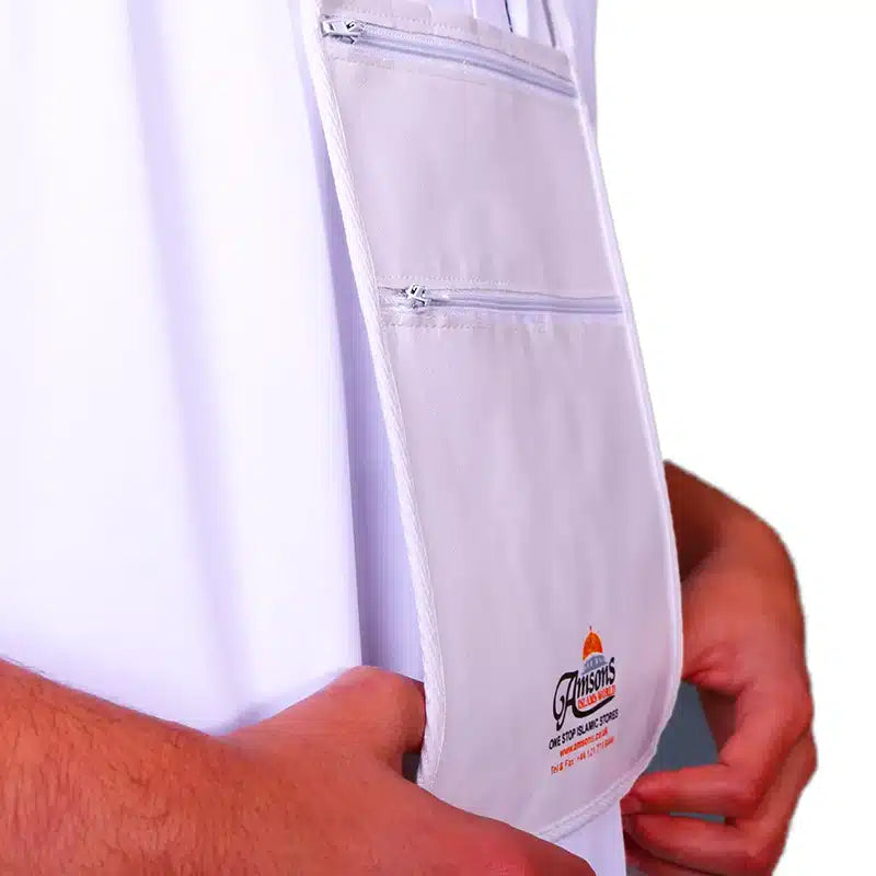 Amsons Neck Bag White for Hajj & Umrah