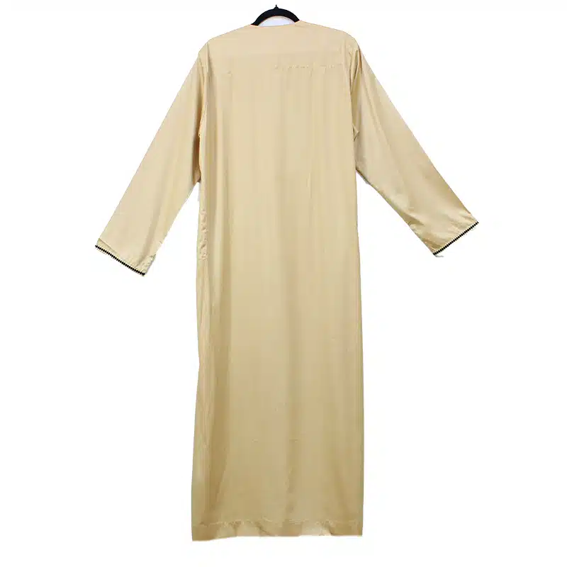 Omani Satin Tasseled Gold Thobe ASM-K42-3