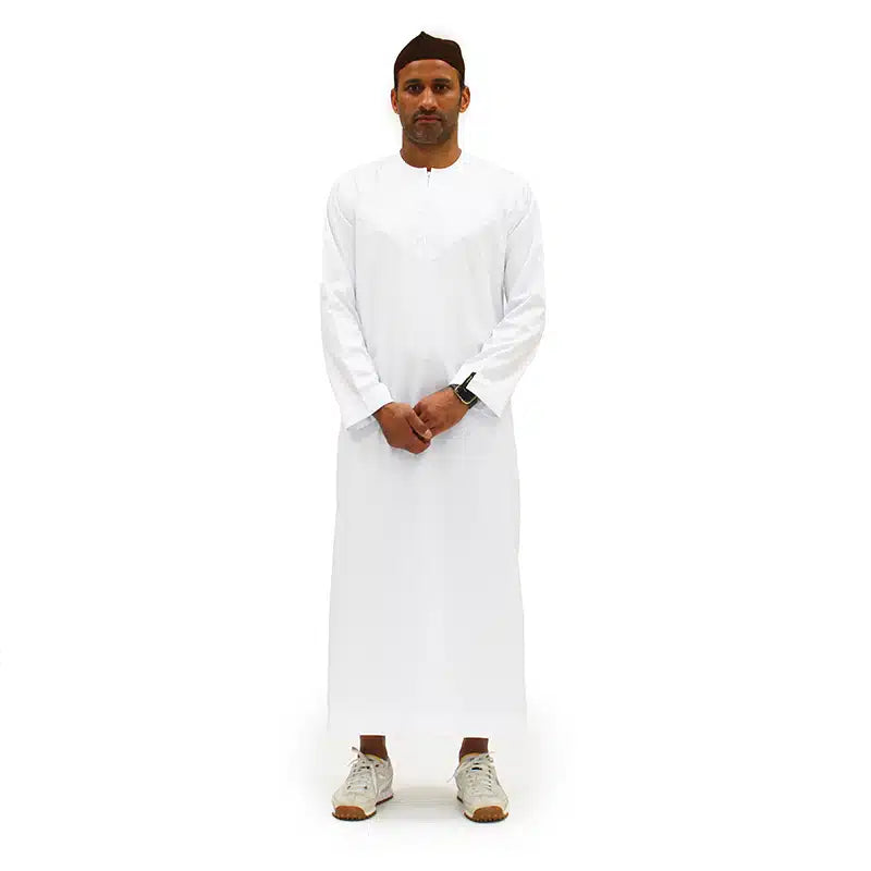 Omani Satin White Thobe ASM-K9 22