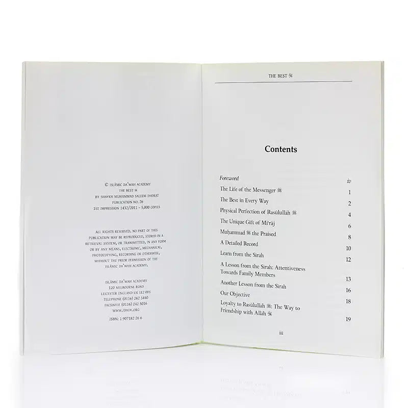 The Best By Shaykh Muhammad Saleem Dhorat