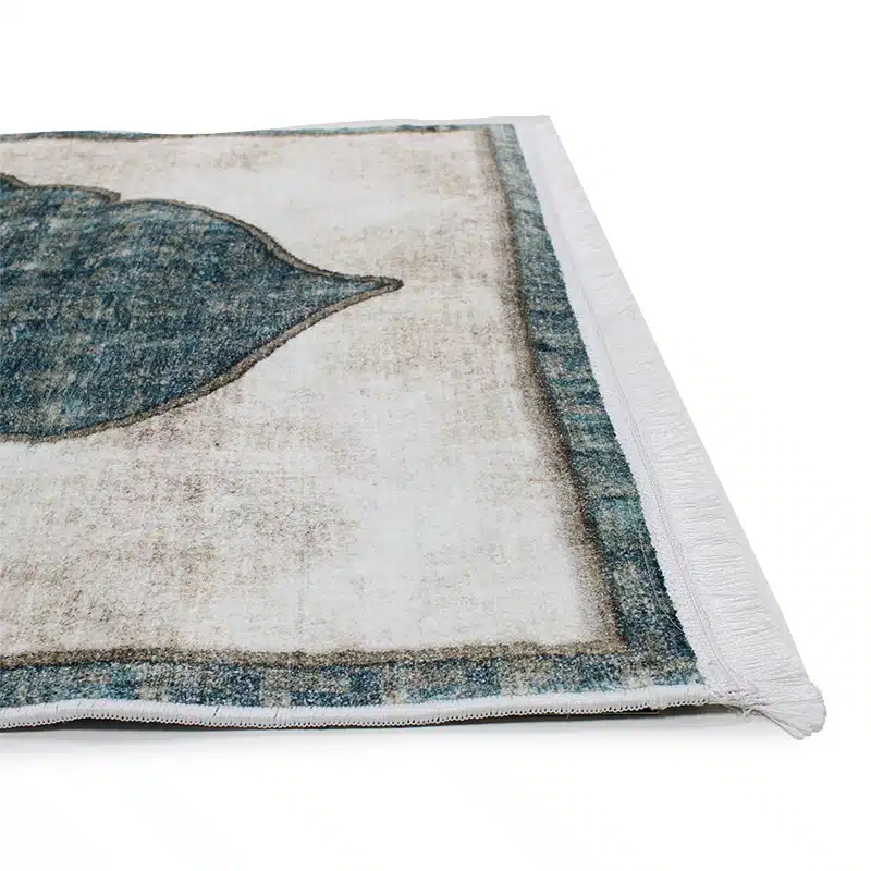 Thick Cotton Two Tone Intricate Bordered Prayer Mat HDJ4967-00