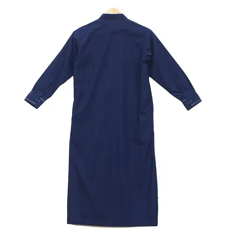Detailed Boys Navy Thobe ASB 956 02