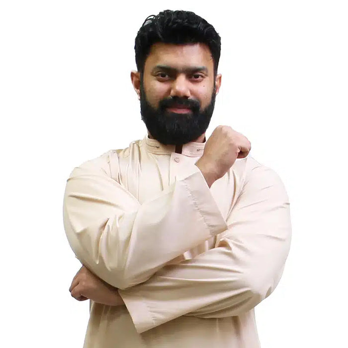 Detail Collar Cream Thobe 962-2