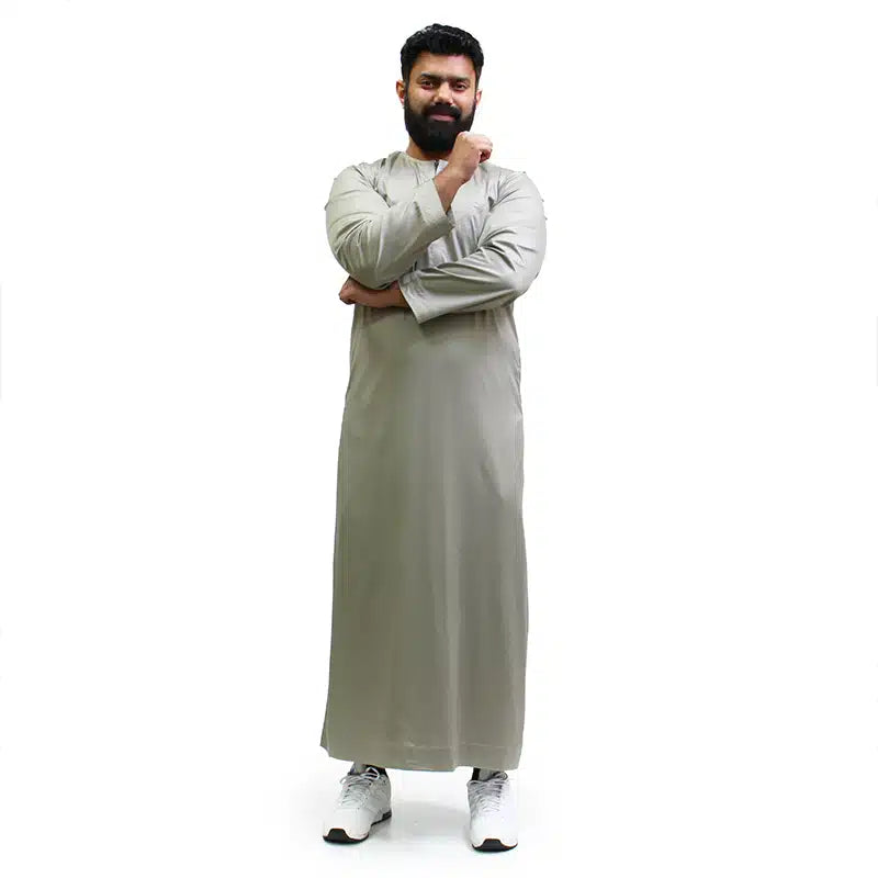 Omani Satin Light Green Thobe 1501-17