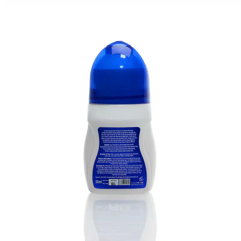 Protect & Care Blue Roll On Deodorant 50ml