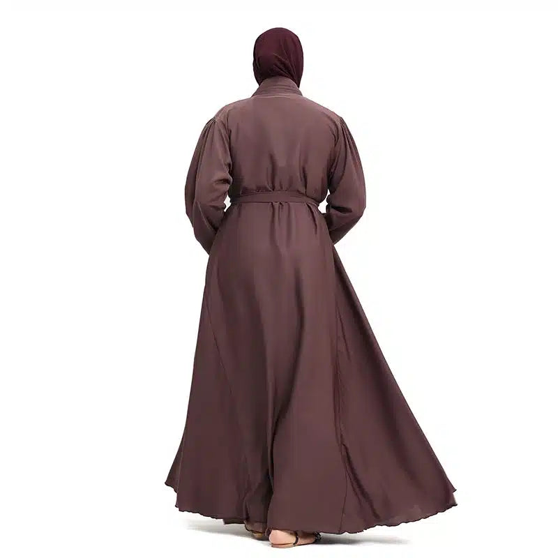 Sumiyyah Belted Mauve Kimono