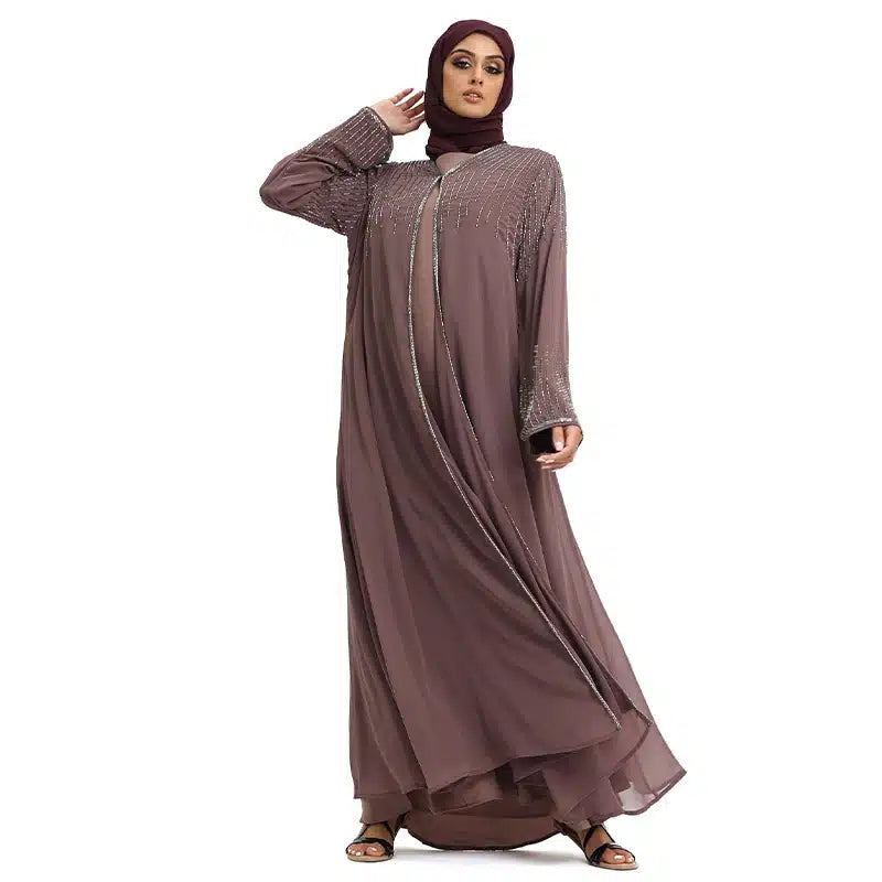 Zara Glamour Chiffon Kimono Mauve