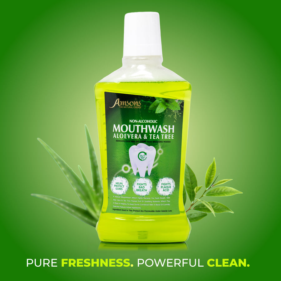 Non-Alcoholic Aloe Vera & Tea Tree Mouthwash