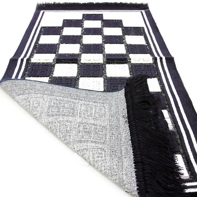 Kids Black And White Seccade Prayer Mat