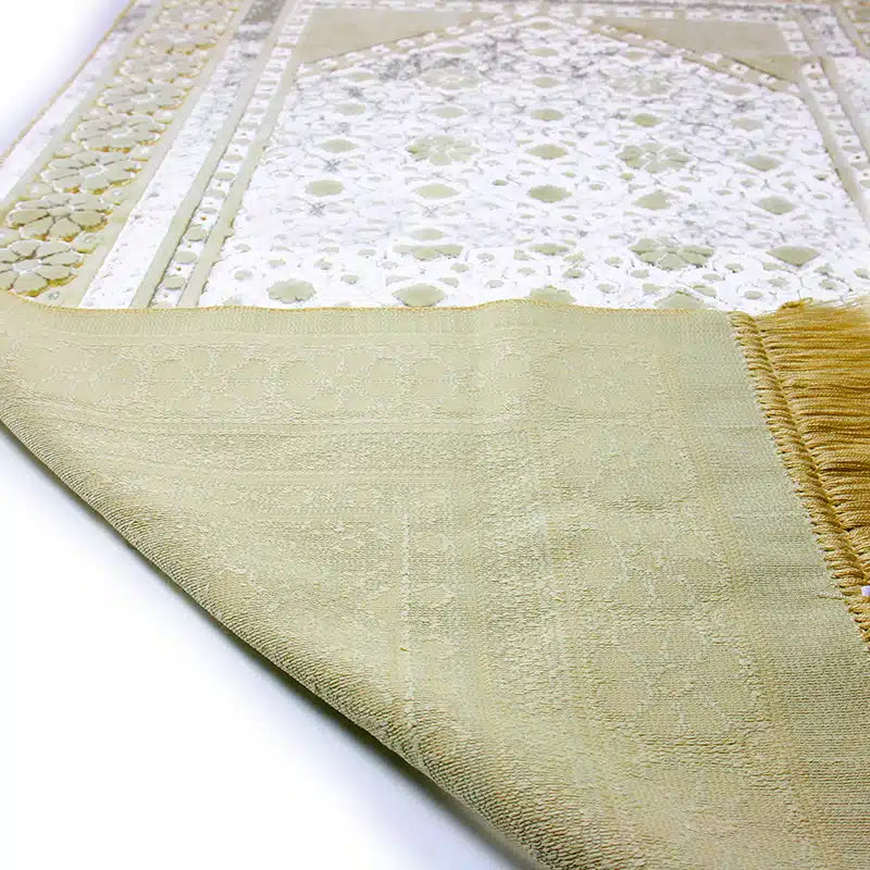 Gold Begum Design Prayer Mat