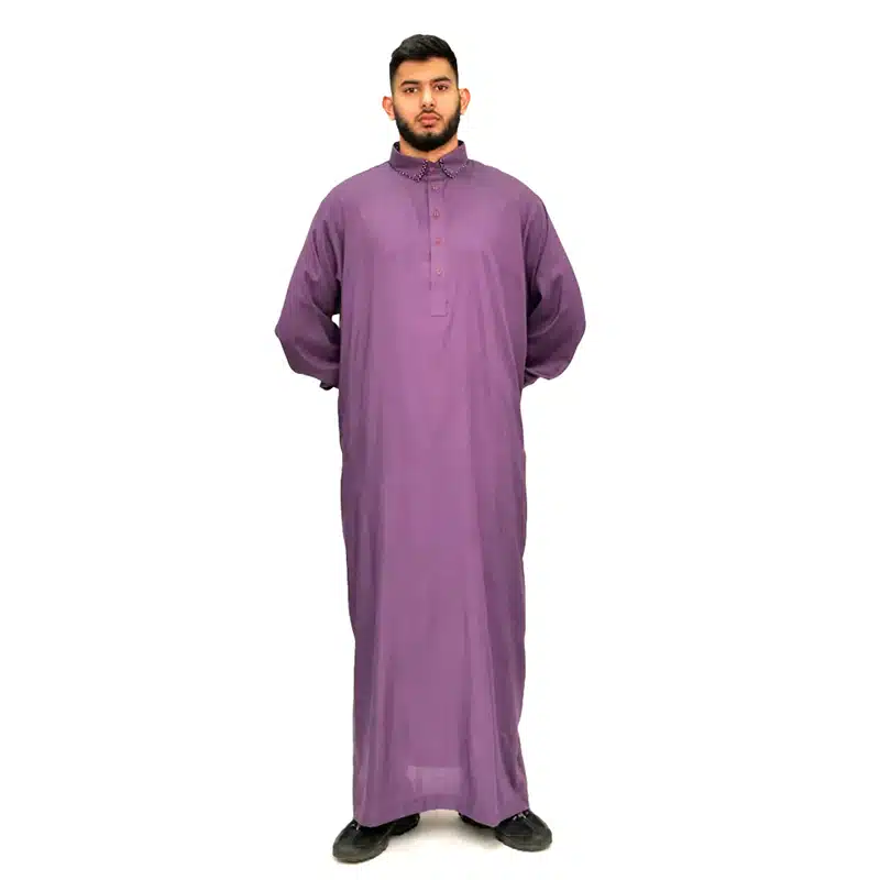 Men's Tuxedo Collared Lilac Thobe 632- 2